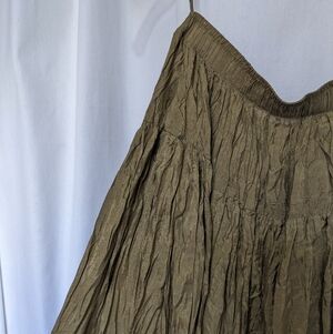 Vintage Bloomingdale's Silk Crinkle Maxi Skirt